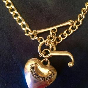Juicy couture necklace and bracelet set